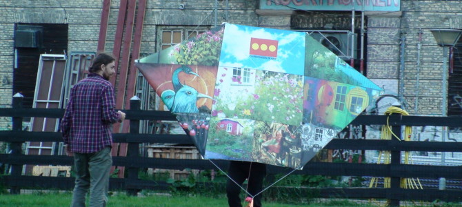 The kite-flag in Christiania’s stadium